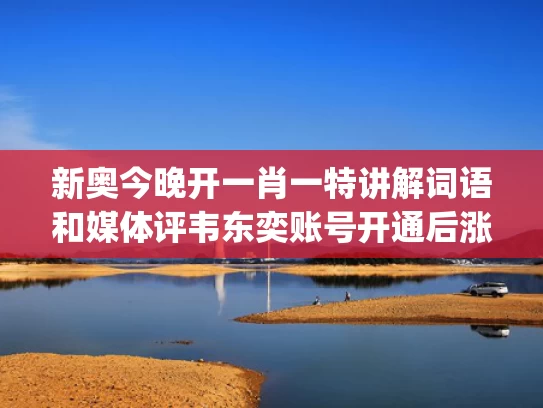 新奥今晚开一肖一特讲解词语和媒体评韦东奕账号开通后涨粉千万与韦东奕cpam